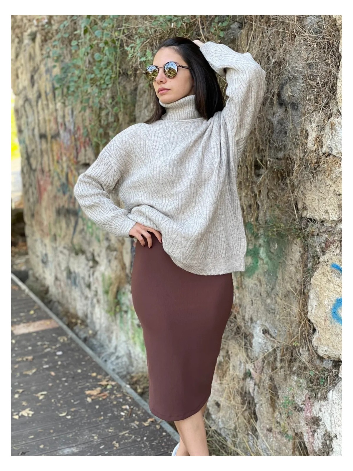 BAV Butik Ayvitrin Ofis Şıklıı Scuba Kumaş Kalem Etek - Görsel 4