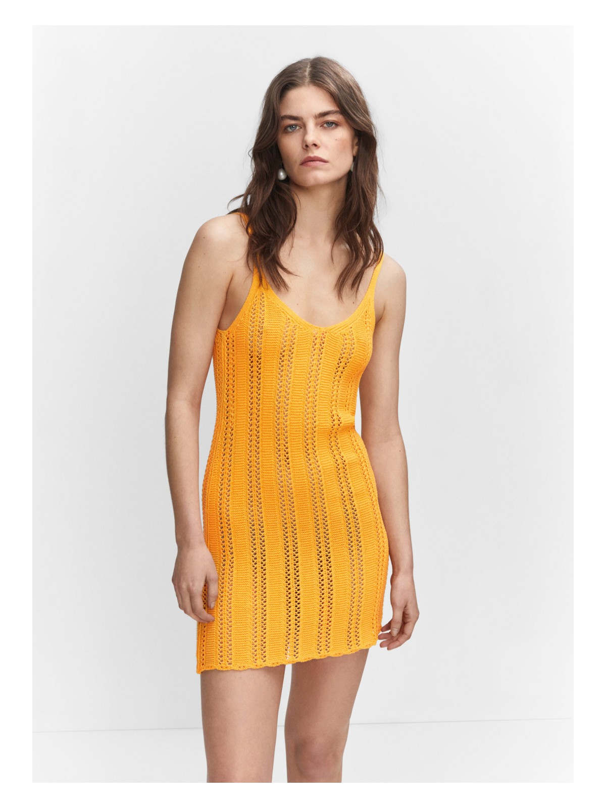 Mango Örgü Ajur Detaylı Kazak