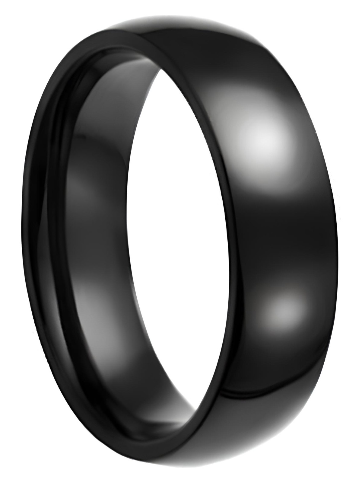 Takı Dükkanı 6 mm Bombeli Söz Nişan Unisex Çelik Alyans Yüzük tca - Görsel 5