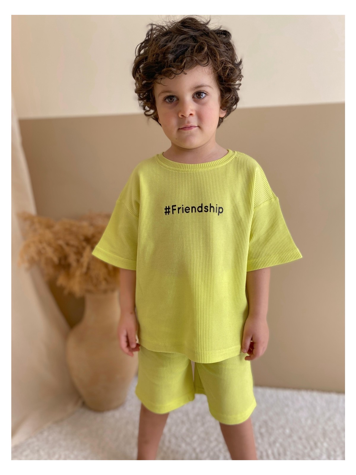 MiaBaby Waffle Baskılı Ikili Takım - Görsel 3