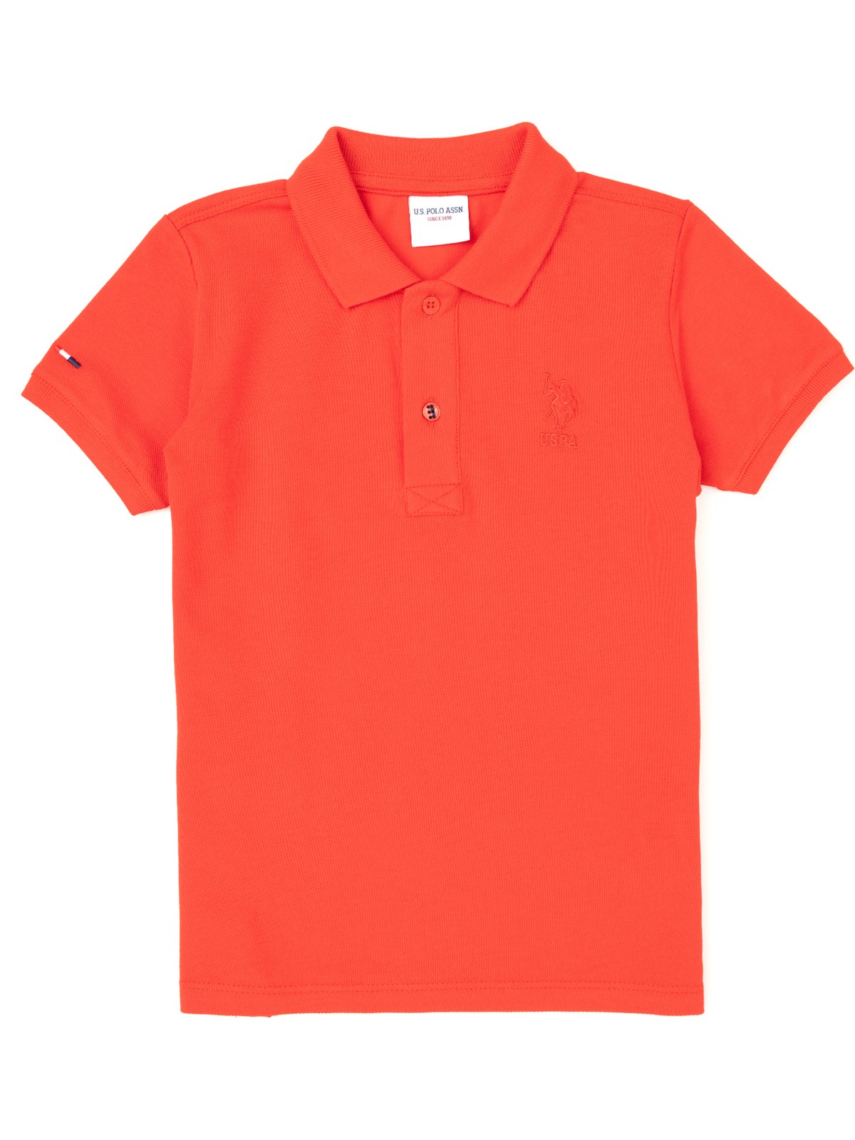 U.S. Polo Assn. Erkek Çocuk Beyaz Basic Polo Yaka Tişört 50279572-VR013 - Görsel 3