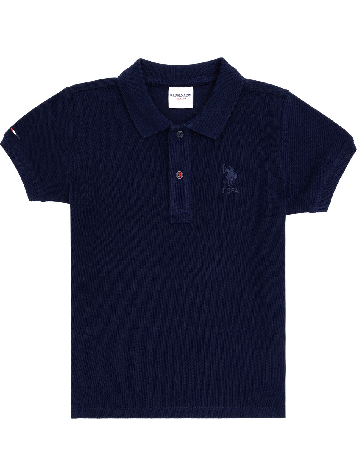 U.S. Polo Assn. Erkek Çocuk Beyaz Basic Polo Yaka Tişört 50279572-VR013 - Görsel 5