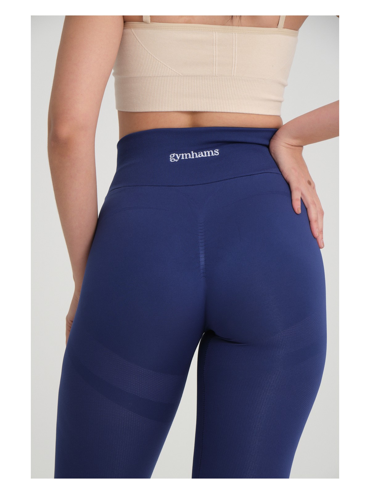 Gymhams Kalçası Büzgülü Kalça Şekillendirici Push Up Yüksek Bel Toparlayıcı Spor Fitness Yoga Tayt - Görsel 8