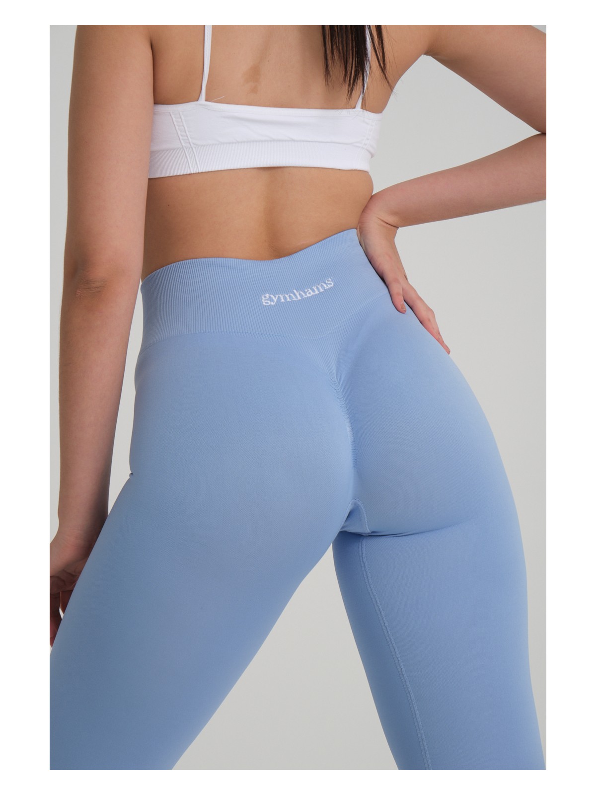 Gymhams Kalçası Büzgülü Kalça Şekillendirici Push Up Yüksek Bel Toparlayıcı Spor Fitness Yoga Tayt - Görsel 7