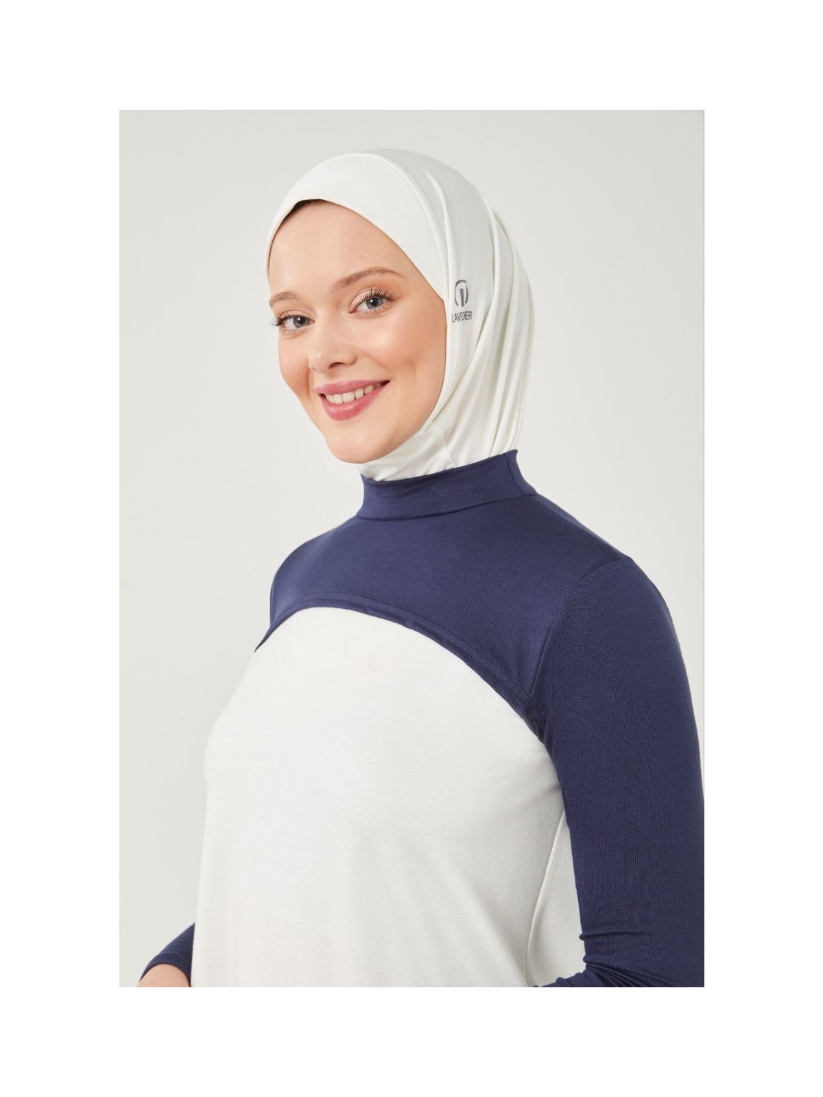 Melodi Scarf Kadın Tesettür Balıkçı Yakalı Boyunluklu Kolluk - Görsel 4