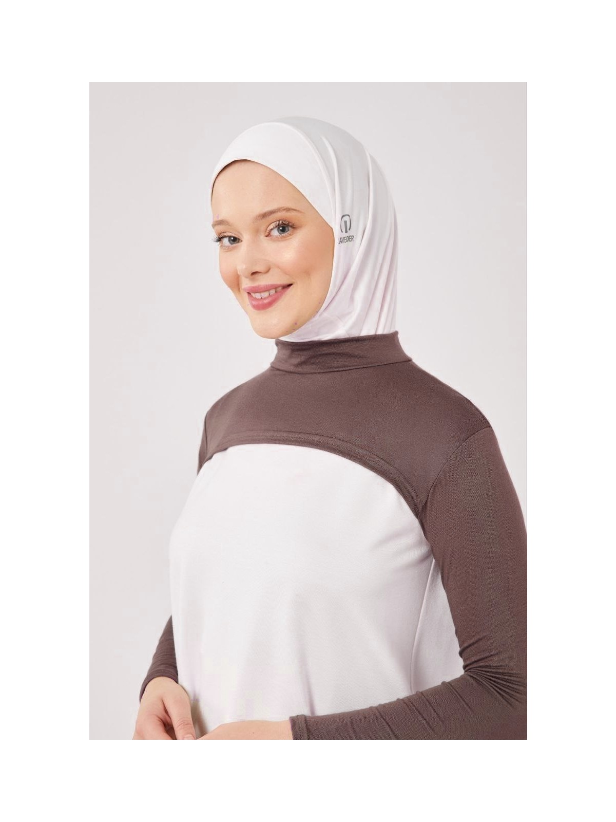 Melodi Scarf Kadın Tesettür Balıkçı Yakalı Boyunluklu Kolluk - Görsel 5