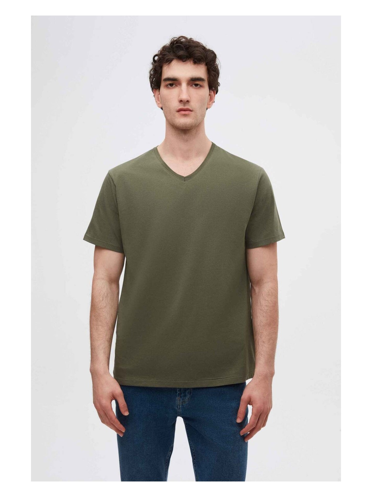 D'S Damat Haki %100 Pamuk T-Shirt 4HC141996755M - Görsel 7