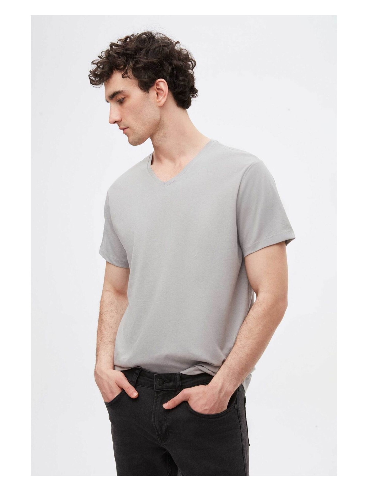 D'S Damat Haki %100 Pamuk T-Shirt 4HC141996755M - Görsel 6