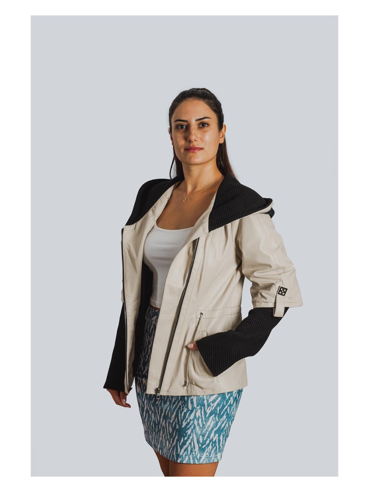 Lemfey Hofuf Kadın Deri Ceket