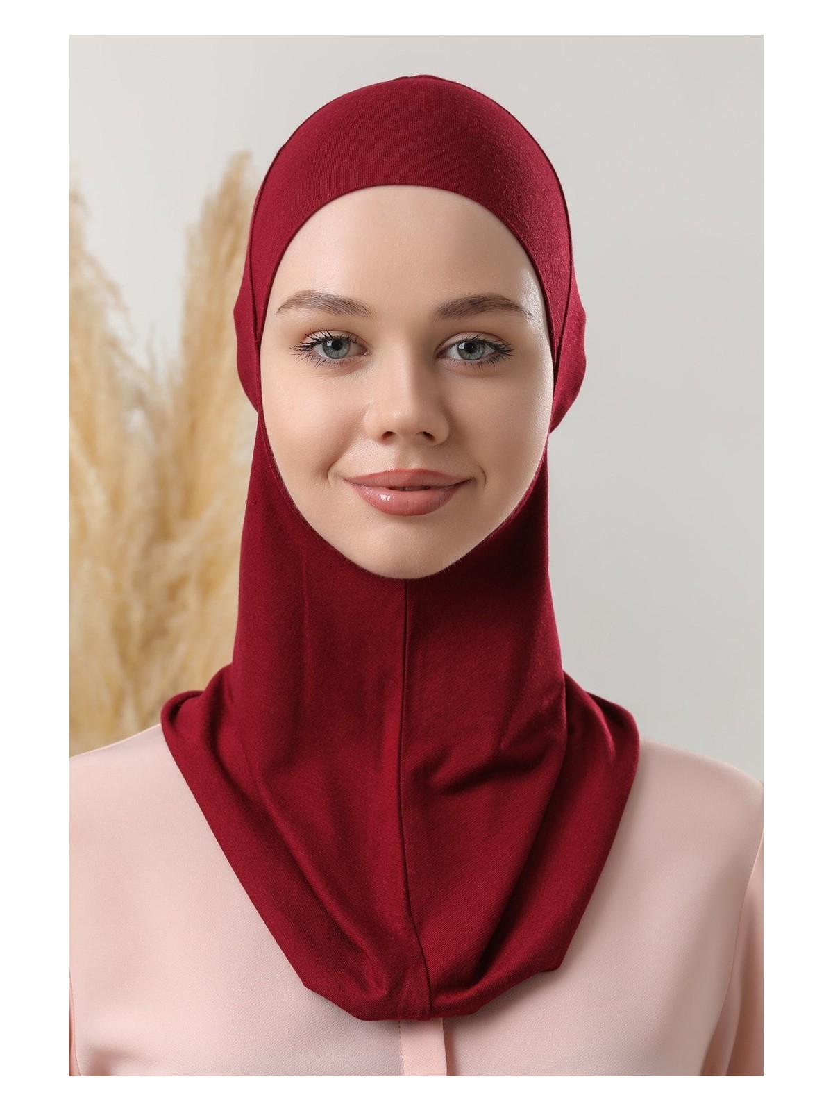 Melodi Scarf Kadın Tesettür Boyunluklu Hijab Spor Bone Siyah - Görsel 3