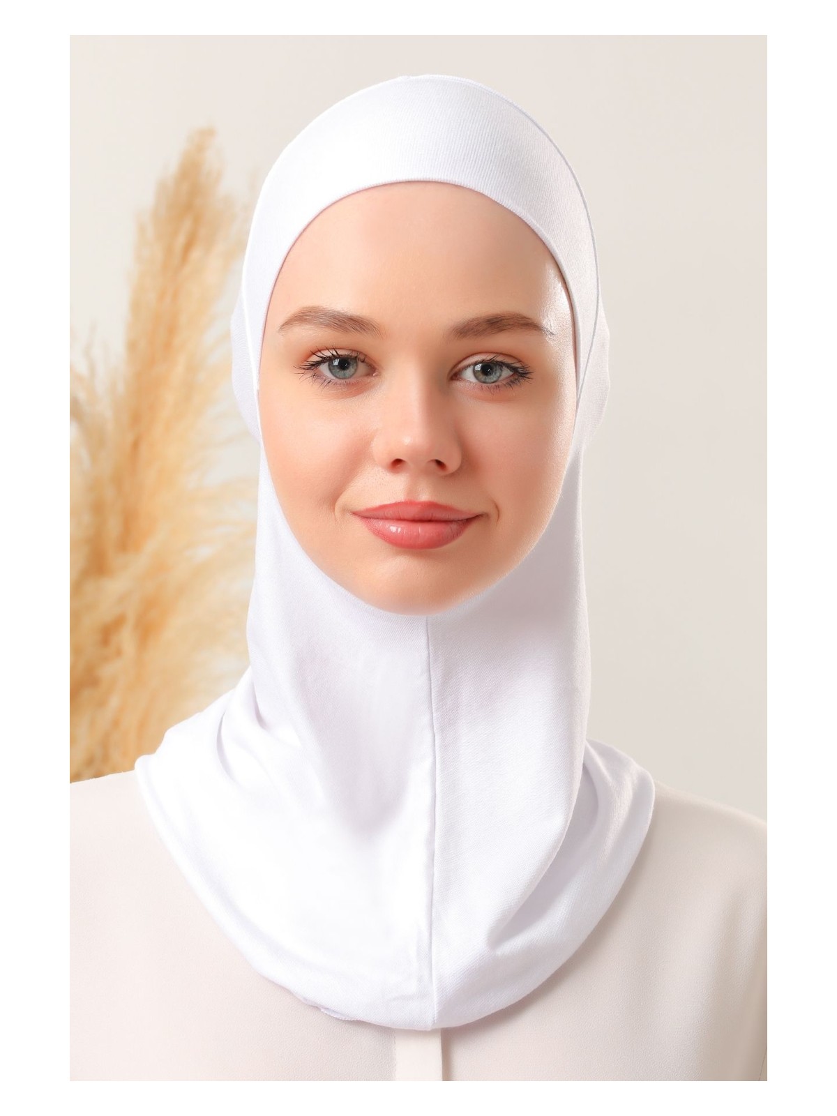 Melodi Scarf Kadın Tesettür Boyunluklu Hijab Spor Bone Siyah - Görsel 6