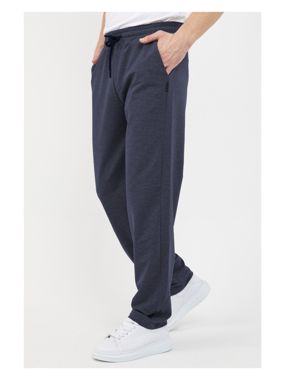 Mmetalic Siyah-Antrasit Erkek Düz Paça Rahat Kesim 2'li Eşofman Altı Paketi - Görsel 7