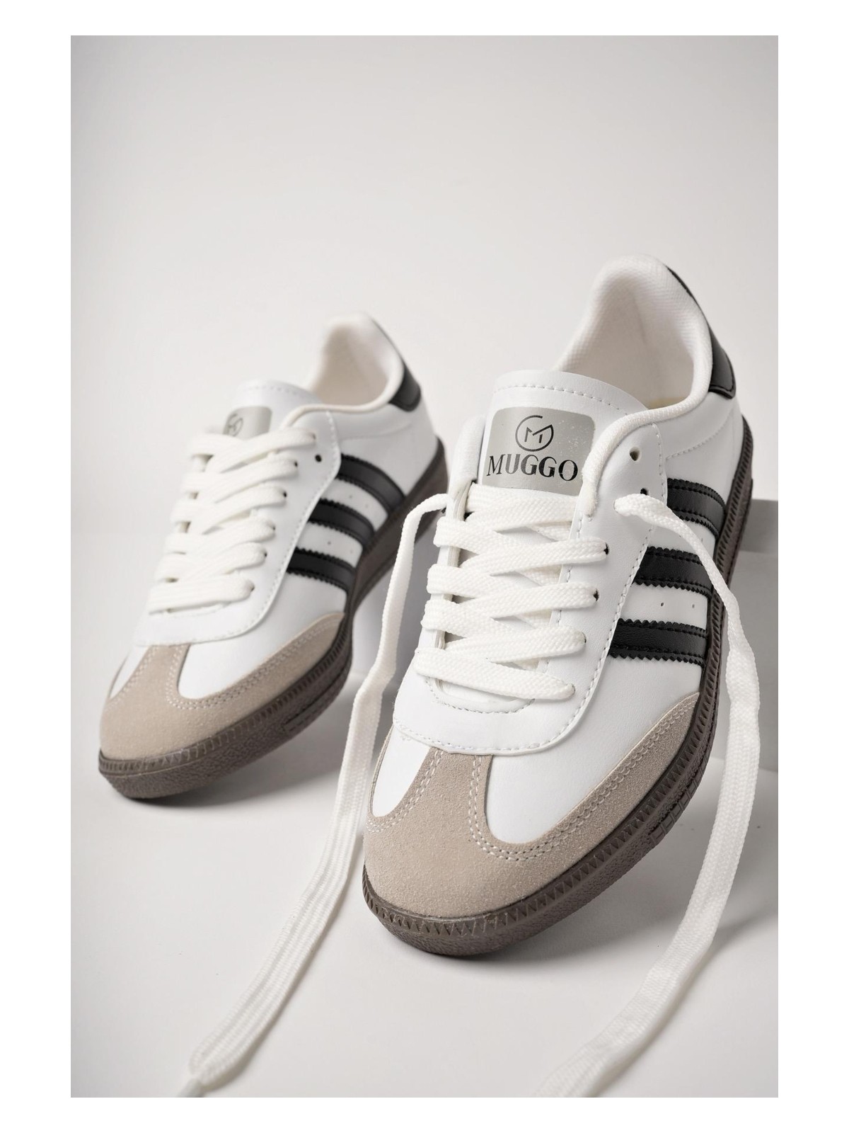 Muggo Jabbar Unisex Ortopedik Günlük Garantili Bağcıklı Yürüyüş Koşu Sneaker Spor Ayakkabı - Görsel 6