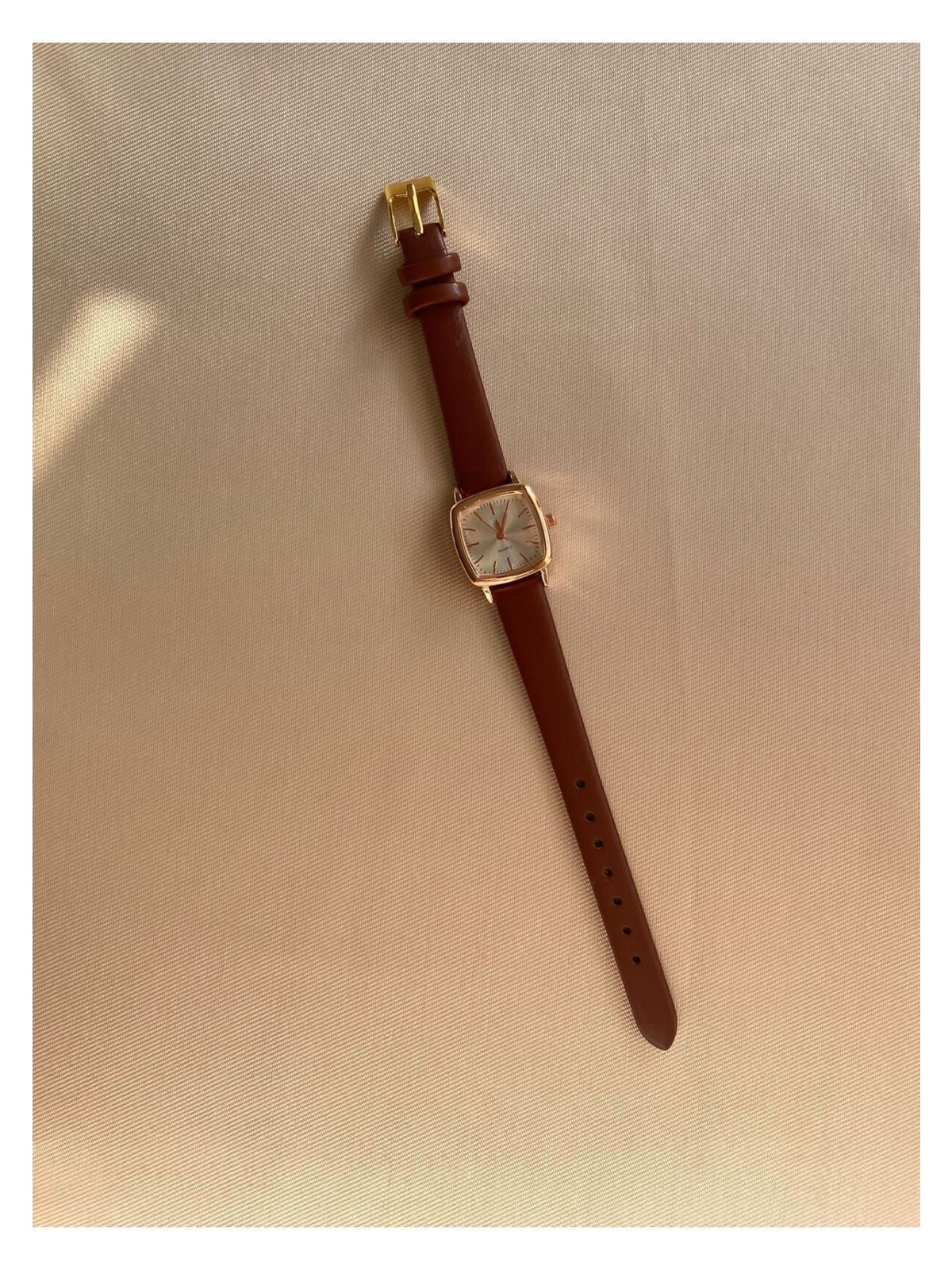 Quartz Retro Minimal Vintage Deri Kordon Kadın Kol Saati - Görsel 6