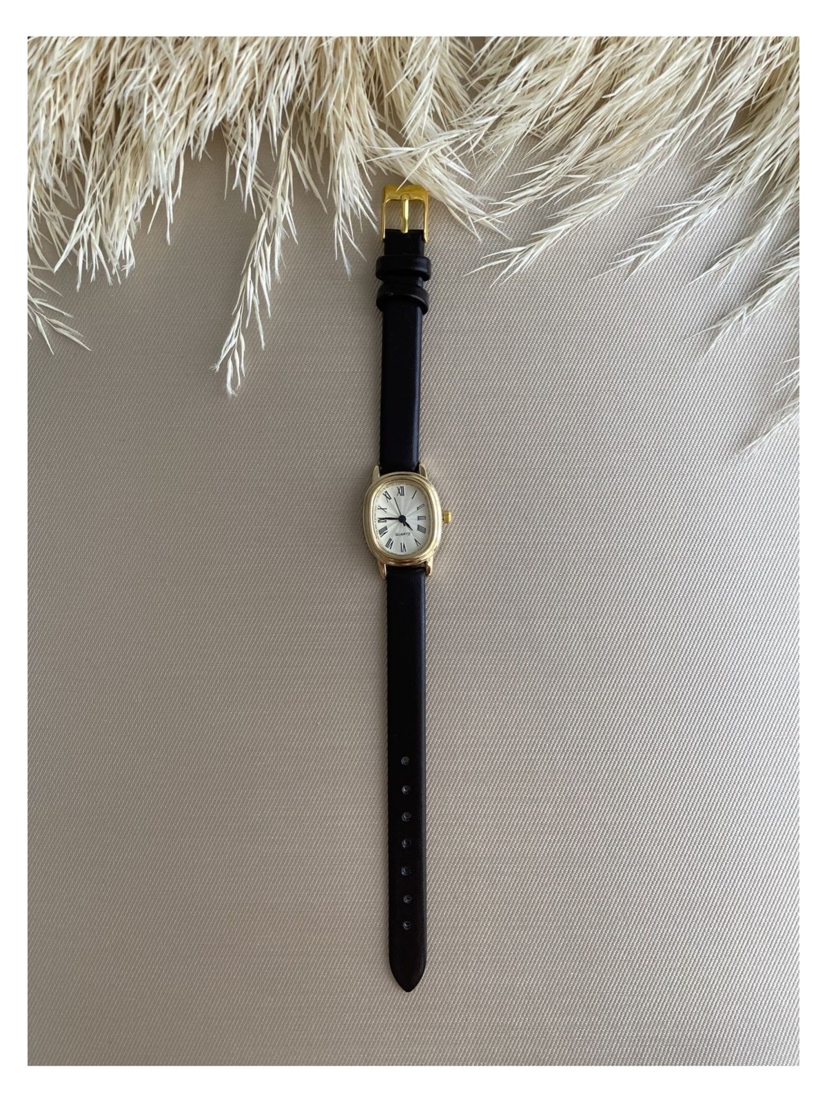 Quartz Bs Stıll Retro Minimal Vintage Deri Kordon Kadın Kol Saati - Görsel 4