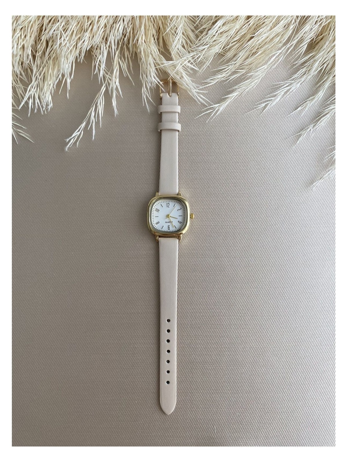 Quartz Retro Minimal Vintage Deri Kordon Kadın Kol Saati - Görsel 4