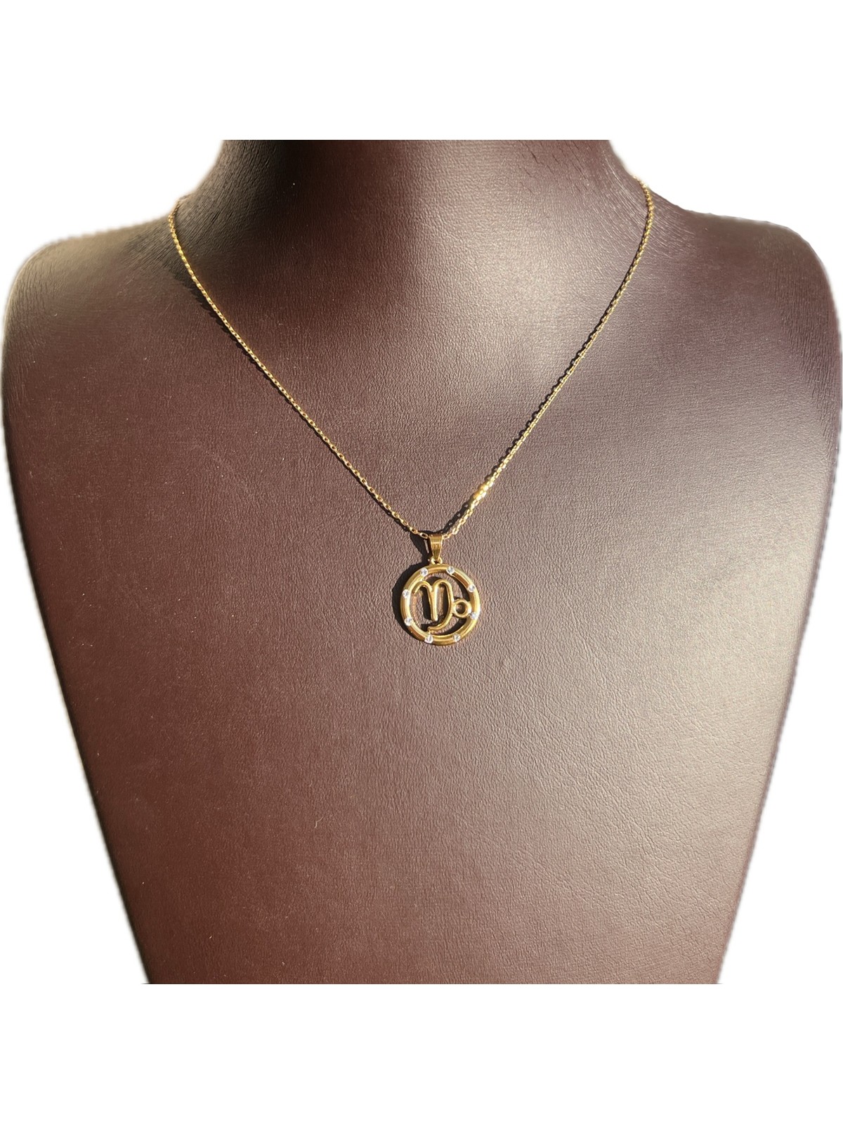 Ashak Accessories Kadın Oğlak Burcu 925 Ayar Gümüş Zincirli Swarovski Taşlı Capricorn Zodiac Sign Model Burç Kolye - Görsel 5