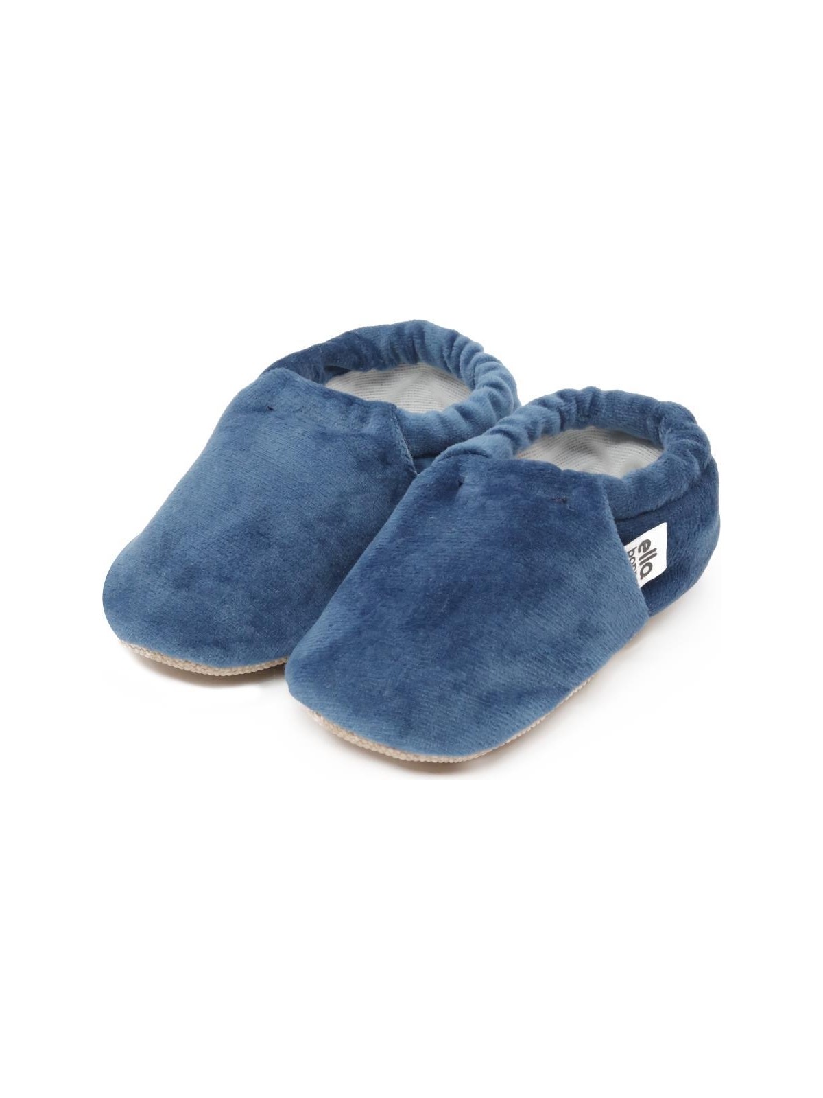 Ella Bonna Kadife Bebek Patiği, Kaydırmaz Taban, Kreş Ayakkabısı Patik, Gri - Görsel 6