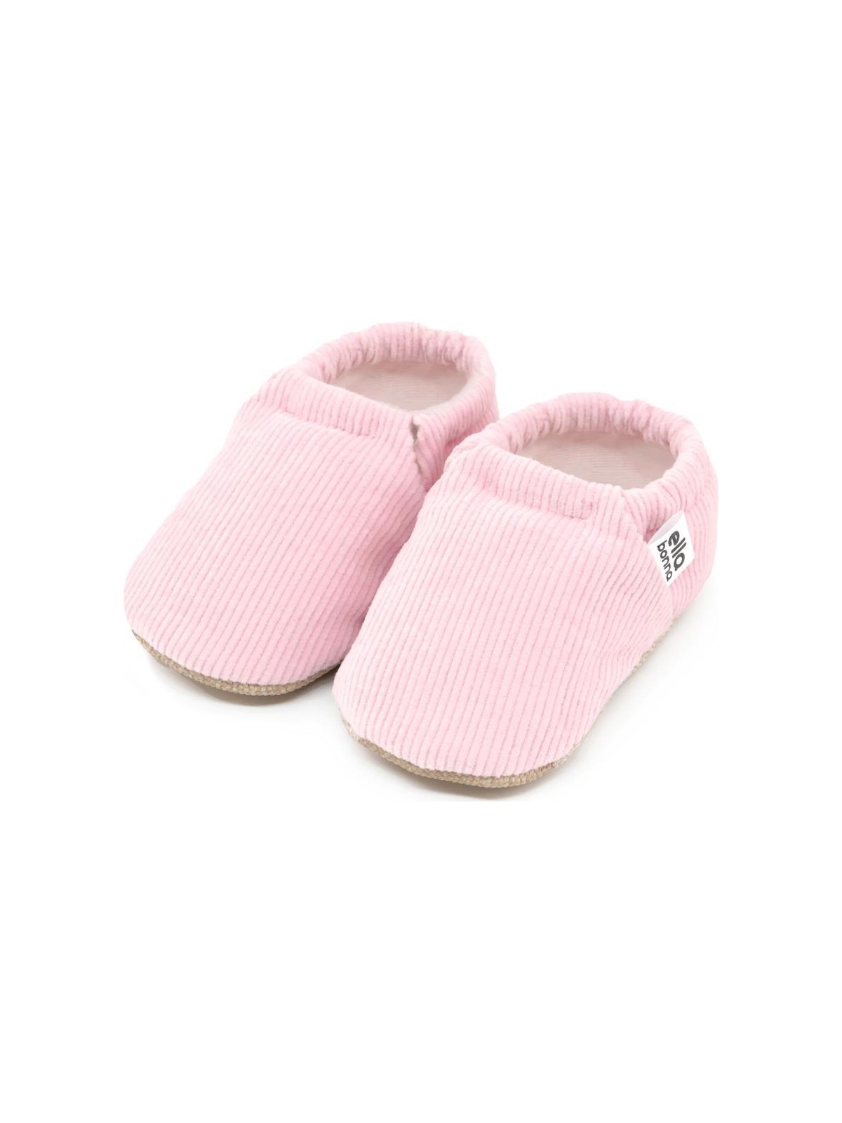 Ella Bonna Kadife Bebek Patiği Fitilli, Kaydırmaz Taban, Kreş Ayakkabısı Patik, Pembe