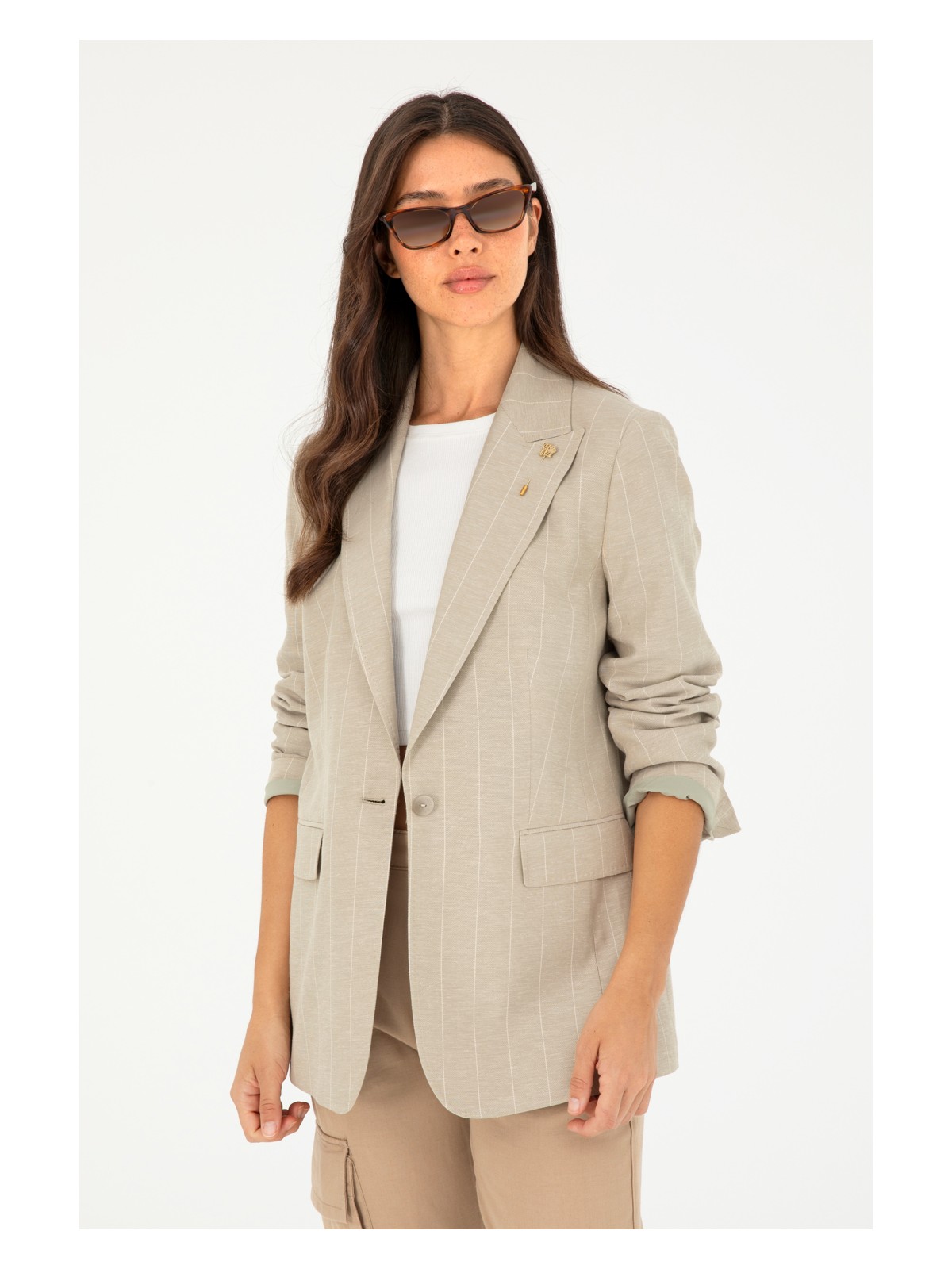 U.S. Polo Assn. Kadın Haki Ceket 50285344-VR027