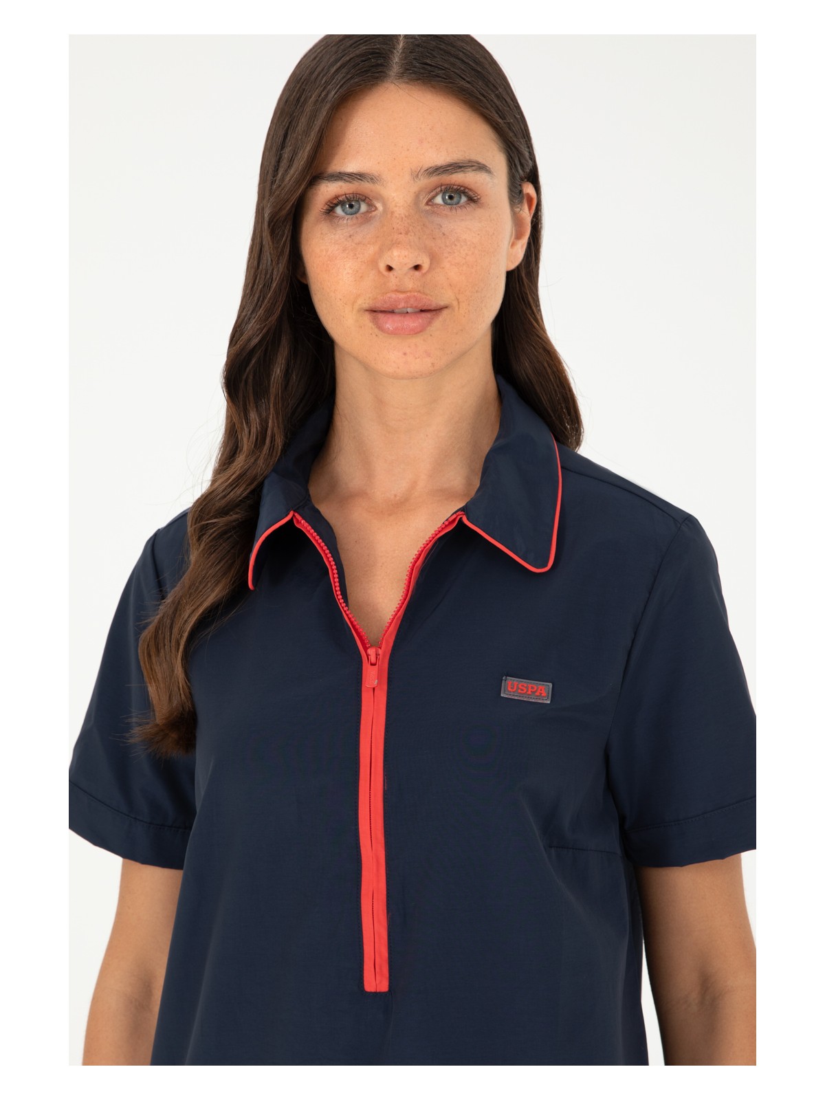 U.S. Polo Assn. Kadın Lacivert Dokuma Elbise 50280570-VR033 - Görsel 2