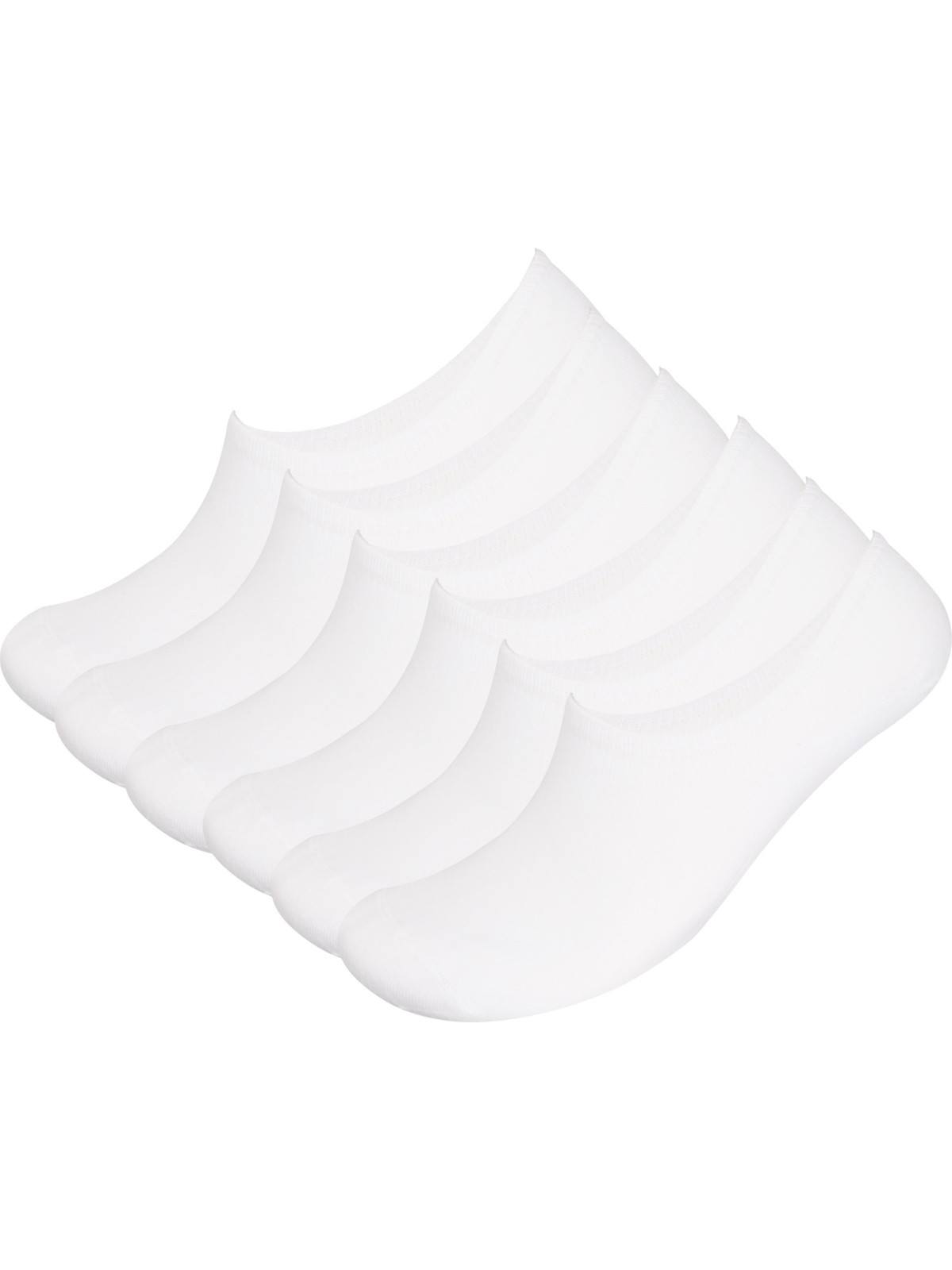 Katia & Bony Unisex 7'li Paket Sneakers Patik Çorap Beyaz