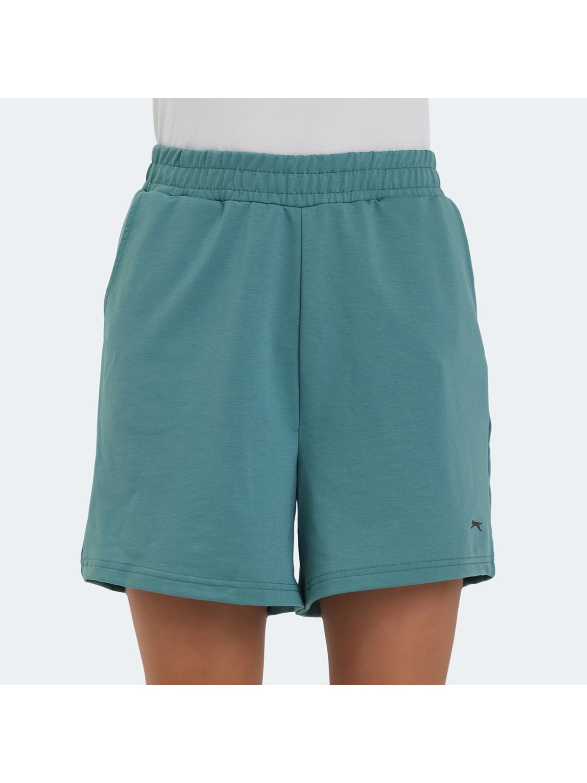 Slazenger VIKENTI Kadın Şort M Su Yeşili Beden Cepli Günlük Kullanım İçin