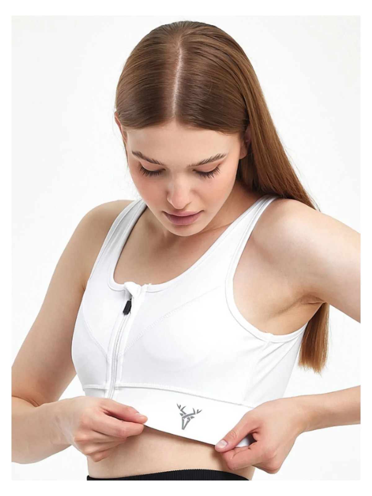 Cervus Kadın Fermuar Detaylı Büstiyer / Spor Büstiyer - Görsel 5