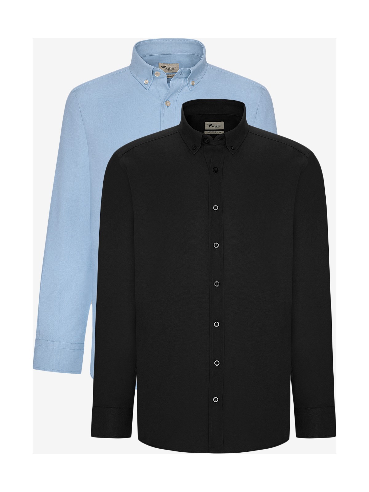 Altınyıldız Classics 2'li Pamuklu Kolay Ütülenebliir Slim Fit Dar Kesim Düğmeli Yaka Oxford Gömlek Paketi - Görsel 4