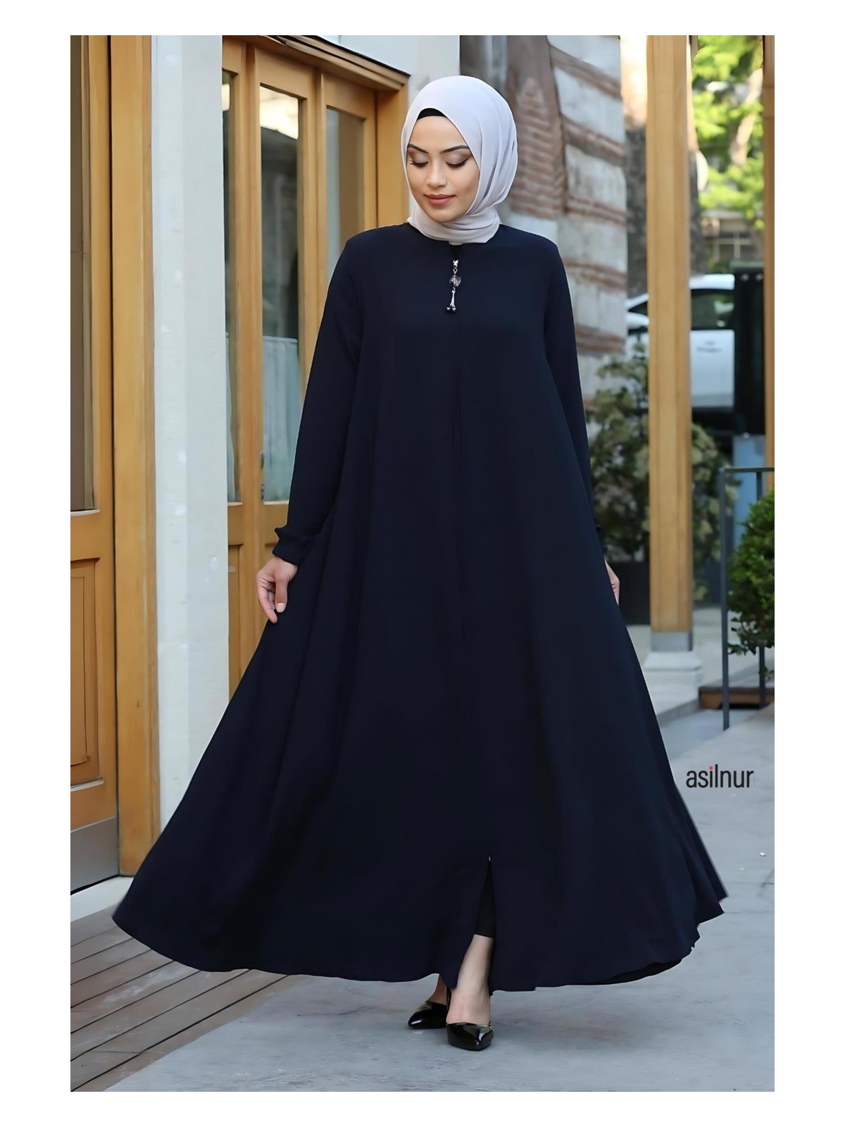 Asilnur Mevlana Ferace Siyah - Görsel 4