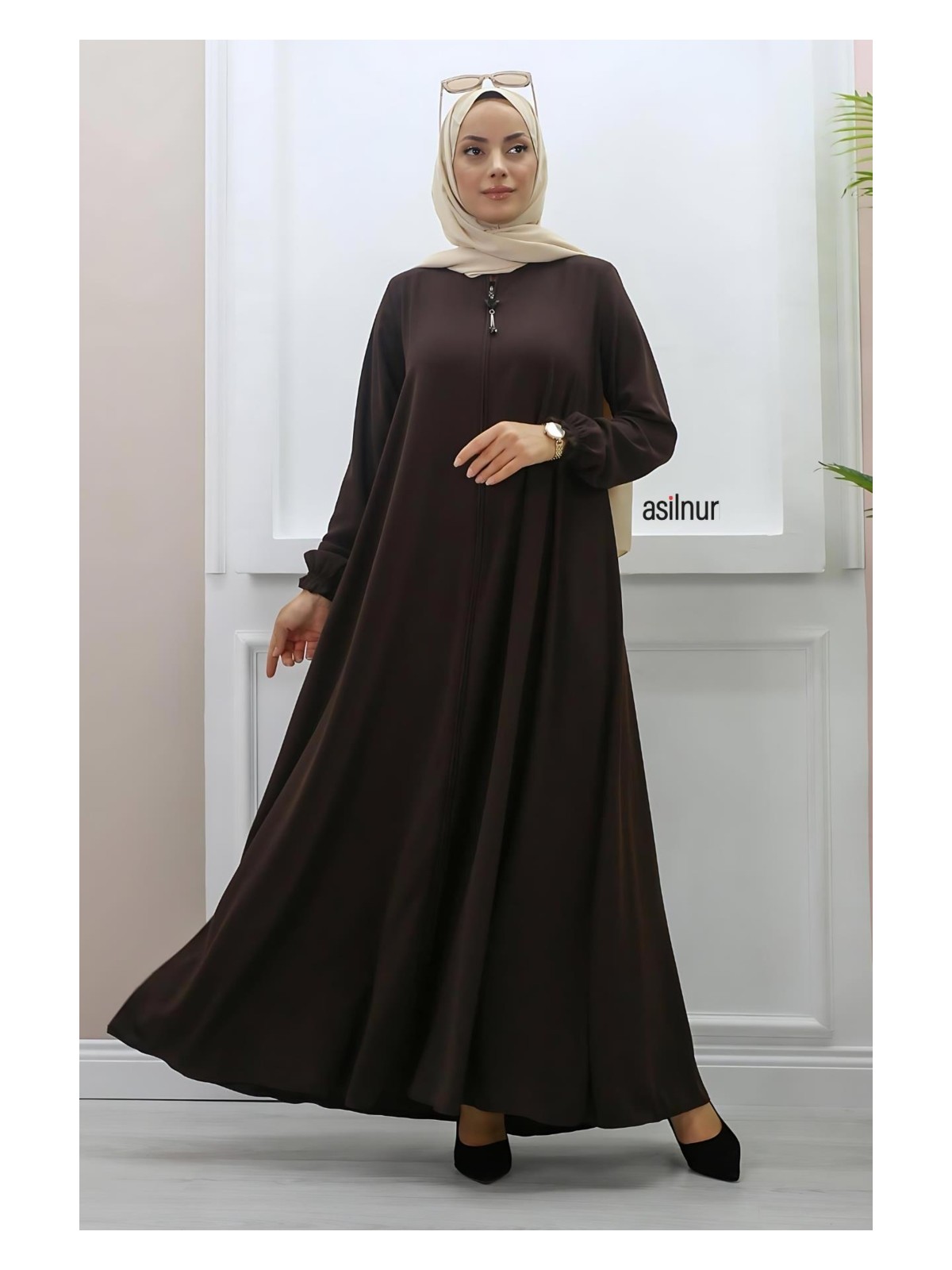 Asilnur Mevlana Ferace Füme - Görsel 9