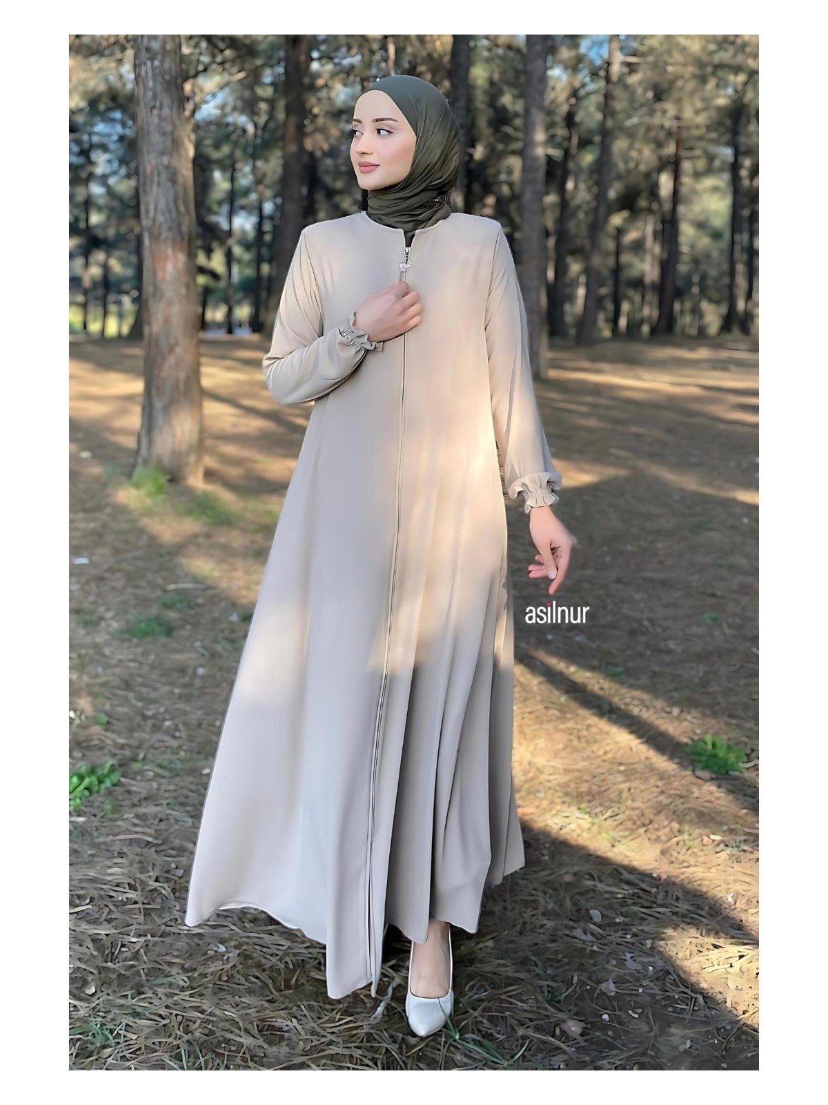 Asilnur Mevlana Ferace Füme - Görsel 8