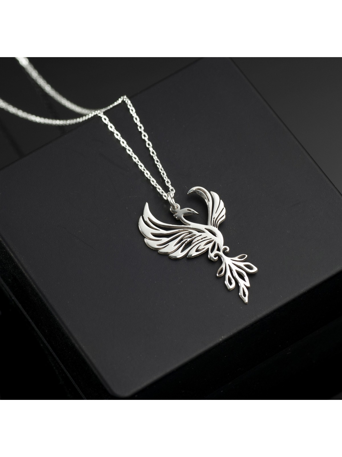 One Silver Gold 925 Ayar Gümüş Anka Kuşu Kadın Kolye - Görsel 5