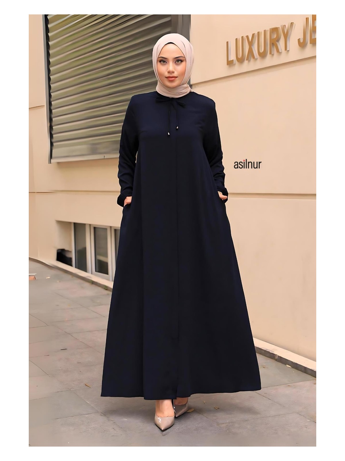 Asilnur Aslı Mevlana Ferace Siyah - Görsel 4