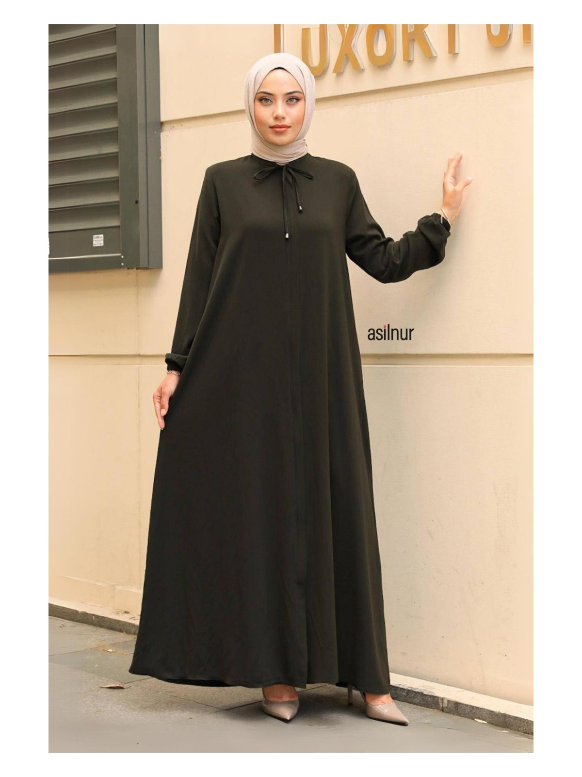 Asilnur Aslı Mevlana Ferace Siyah - Görsel 7