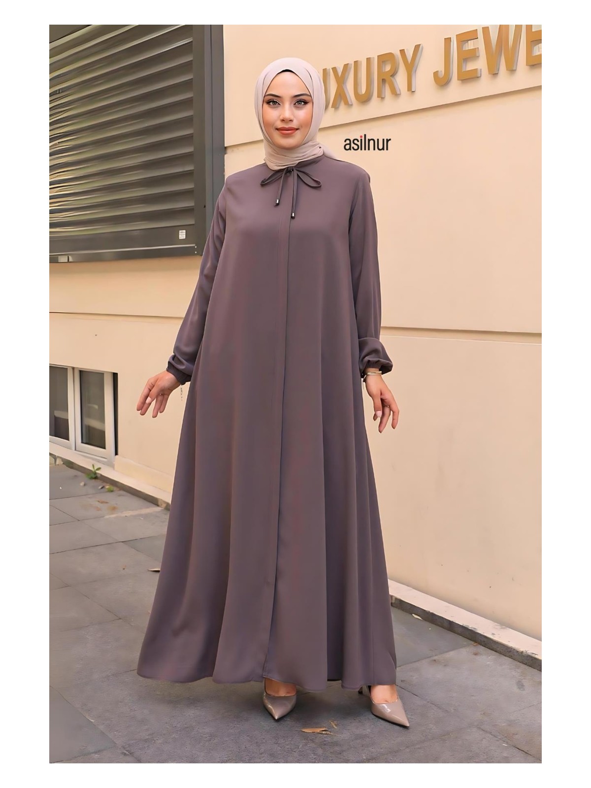 Asilnur Aslı Mevlana Ferace Siyah - Görsel 5