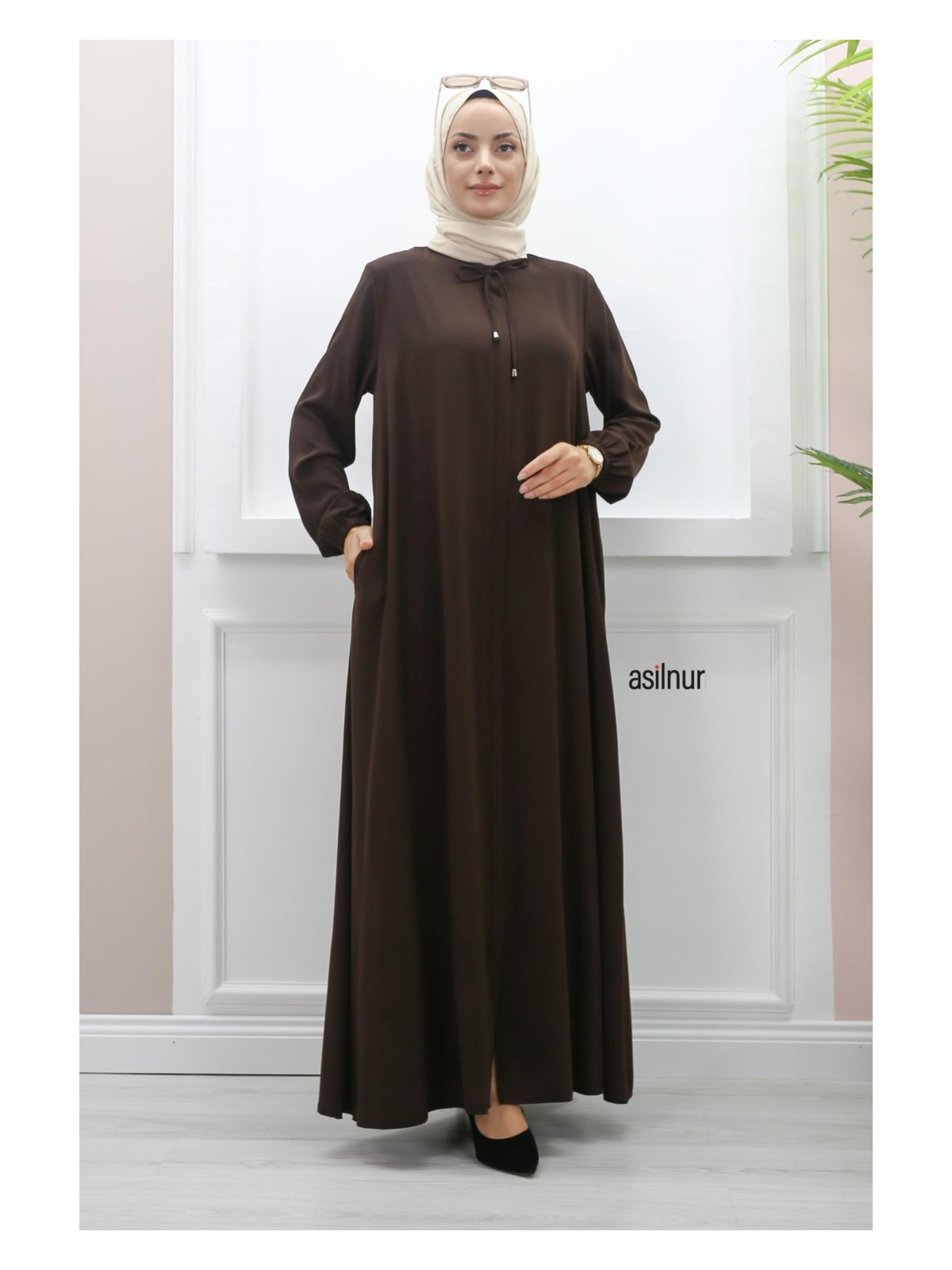 Asilnur Aslı Mevlana Ferace Siyah - Görsel 8