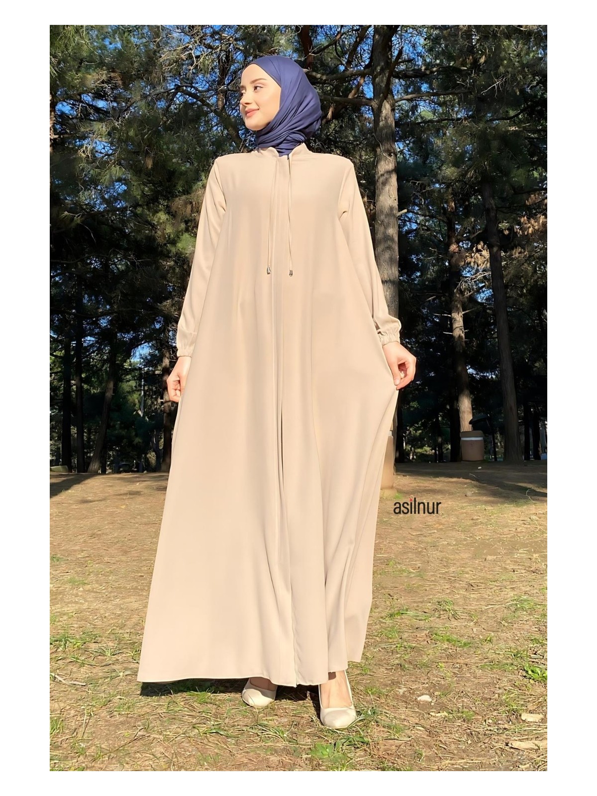 Asilnur Aslı Mevlana Ferace Siyah - Görsel 9