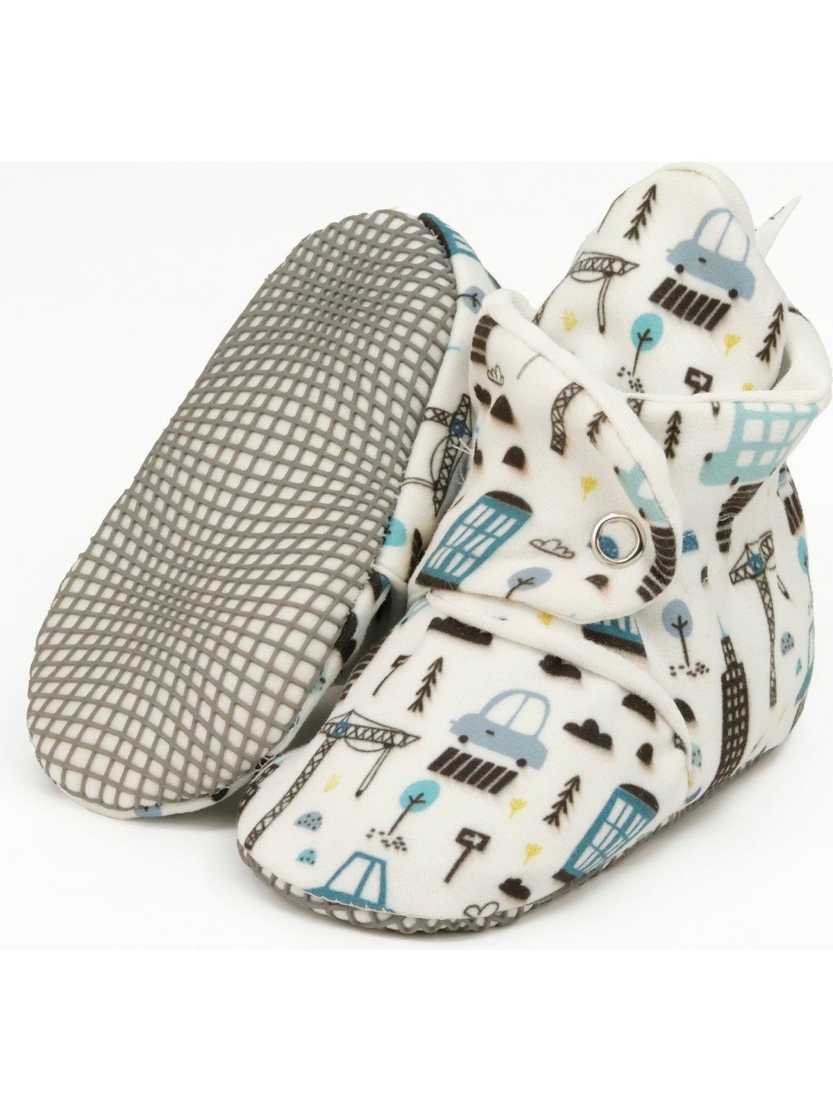 Ella Bonna Organik Pamuk Bebek Pandufu, Kaydırmaz Taban, Yenidoğan Patiği, Ev Kreş Ayakkabısı, Tilki - Görsel 4