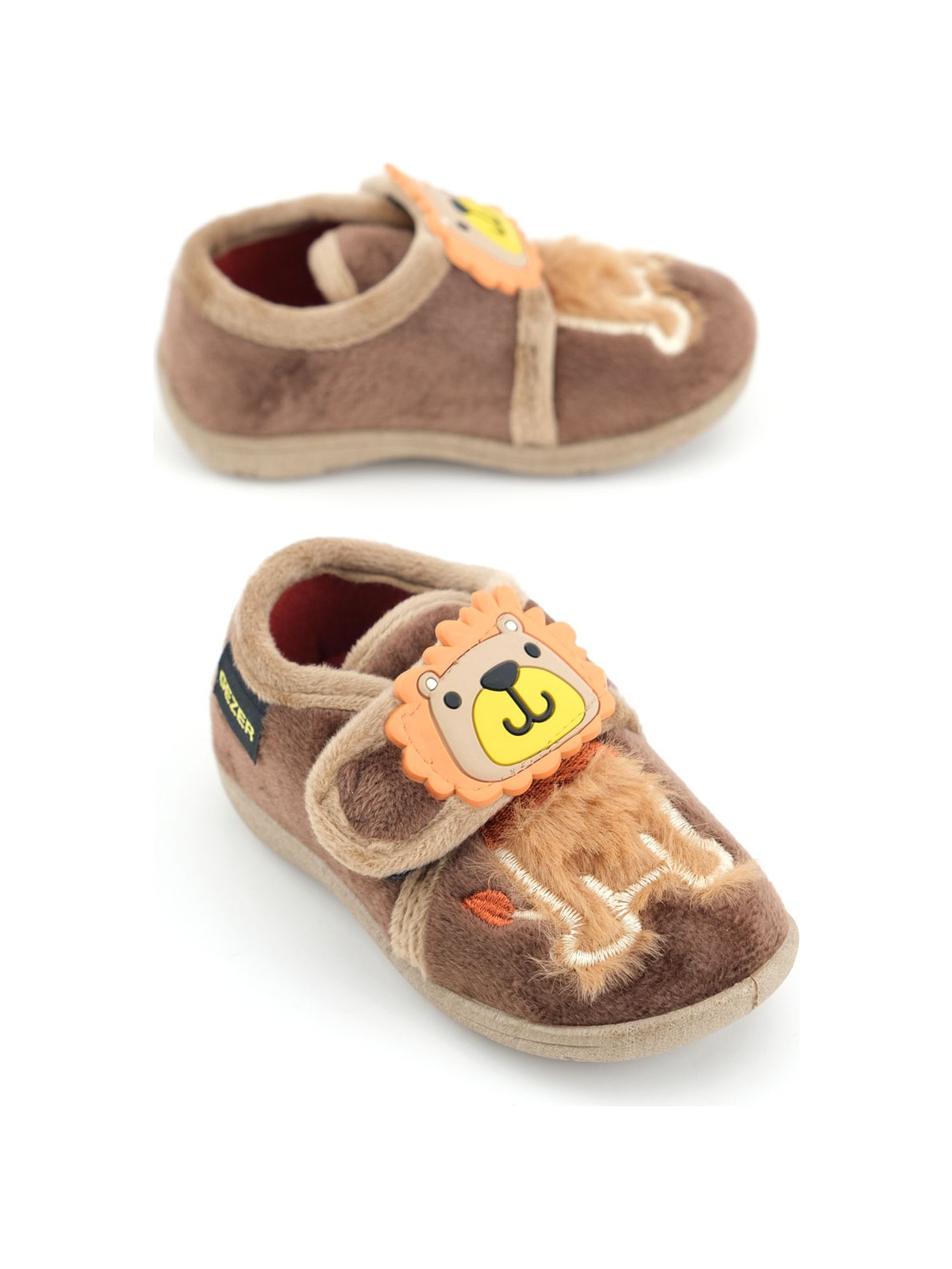 Gezer Bebe Erkek Çocuk Kışlık Cırtlı Ayarlanabilir Günlük Okul Kreş Panduf Ayakkabı - Görsel 5