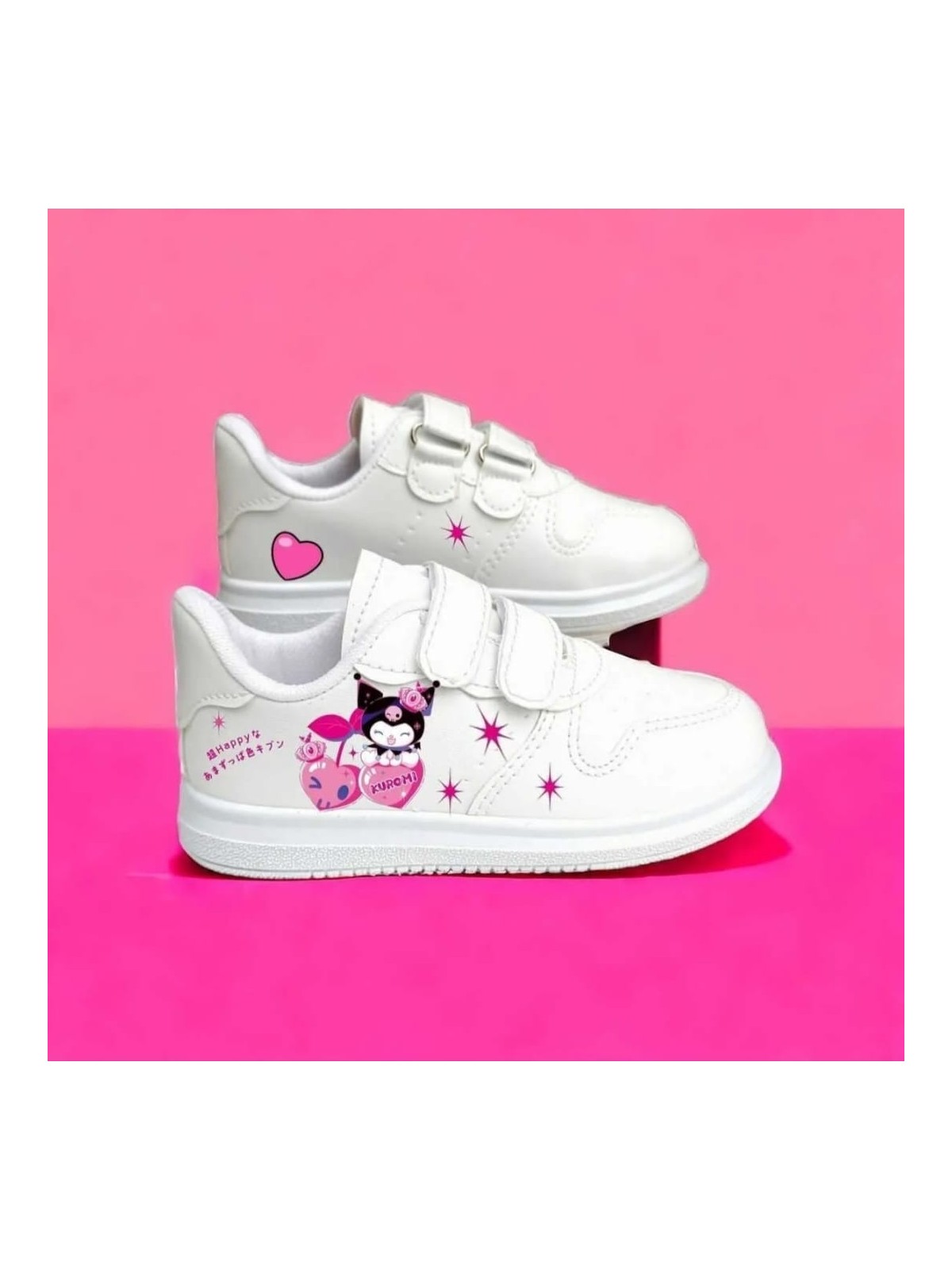 Lias Shoes Pembe Yıldız Kuro_Mi Baskılı Çocuk Spor Ayakkabı