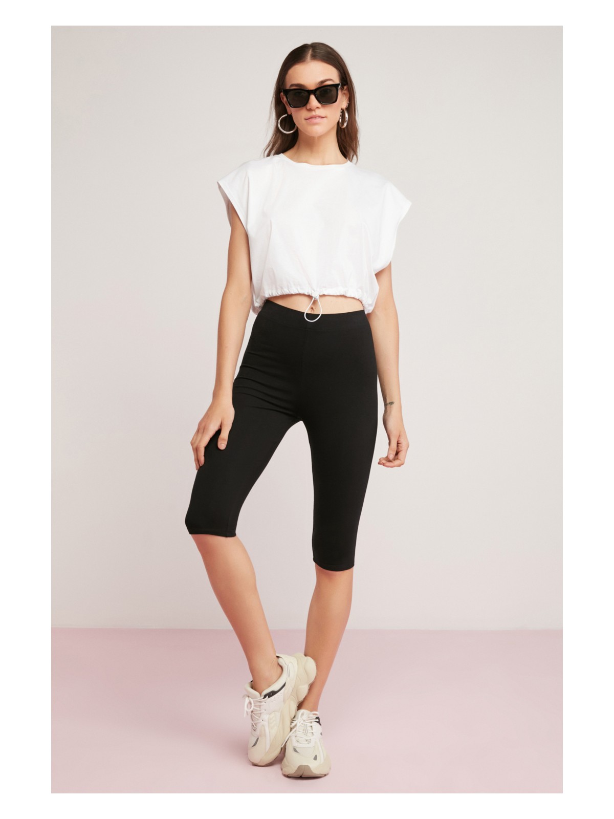 Ethiquet Gemma Kadın Kalın Dokulu Dizaltı Siyah Tayt