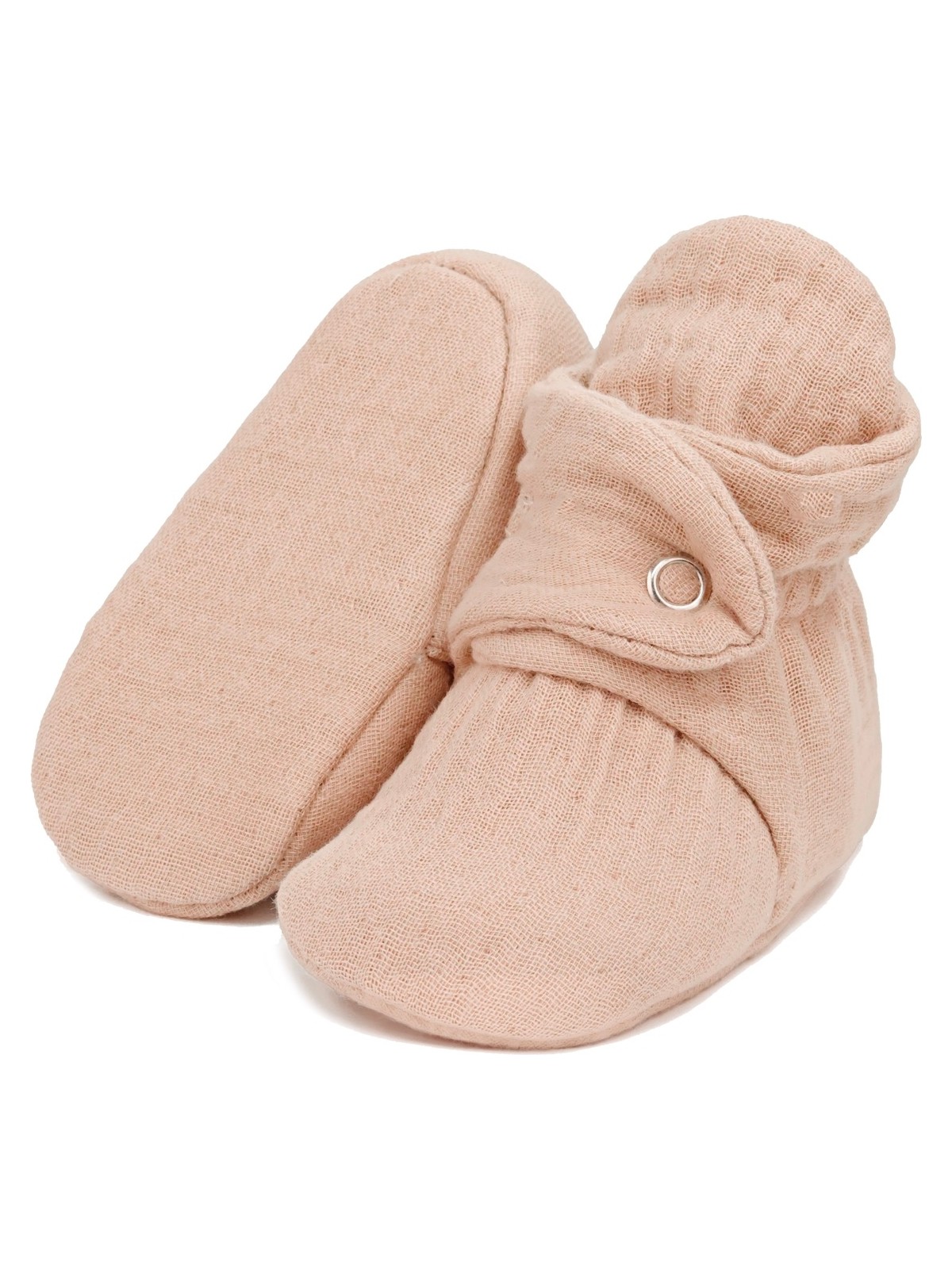 Ella Bonna Müslin Bebek Patiği, Organik Pamuk, Yenidoğan Pandufu, Bej