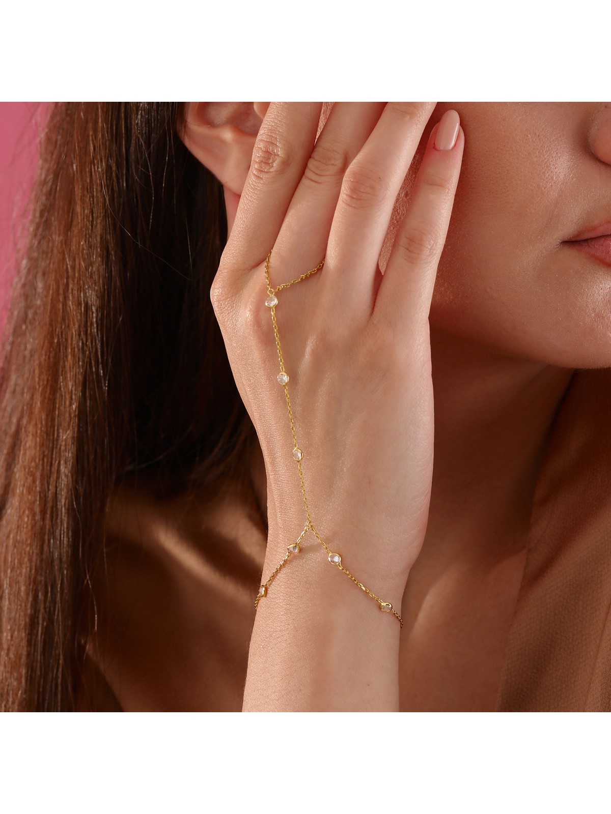 Queen Silver Jewelry 925 Ayar Gümüş. Zirkon Taşlı El Üstü Taşlı Şahmeran