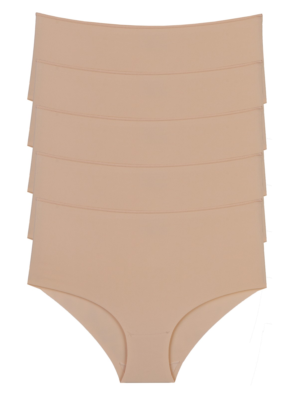 Nicoletta Kadın Külot Ekstra Yüksek Bel Lazer Kesim Esnek Iz Yapmayan 5 Li Paket Mıxcolor - Görsel 4