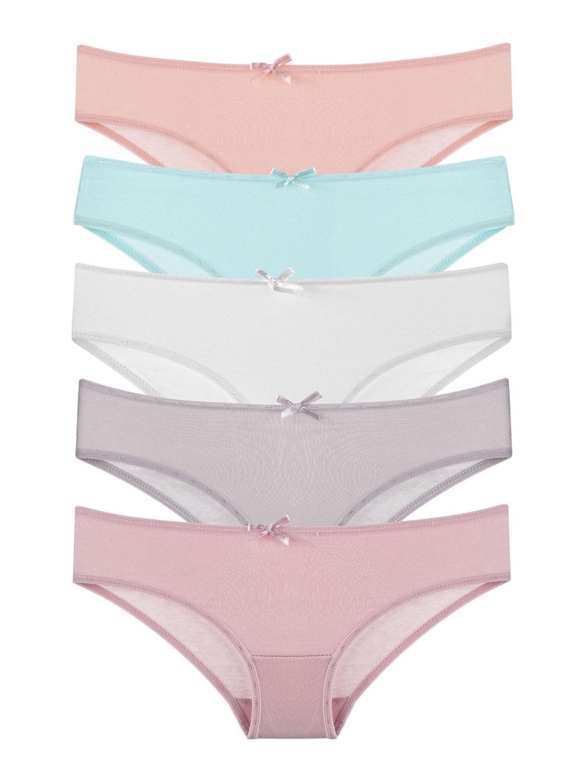 Nicoletta Kız Çocuk Külot 5'li Likralı Somon