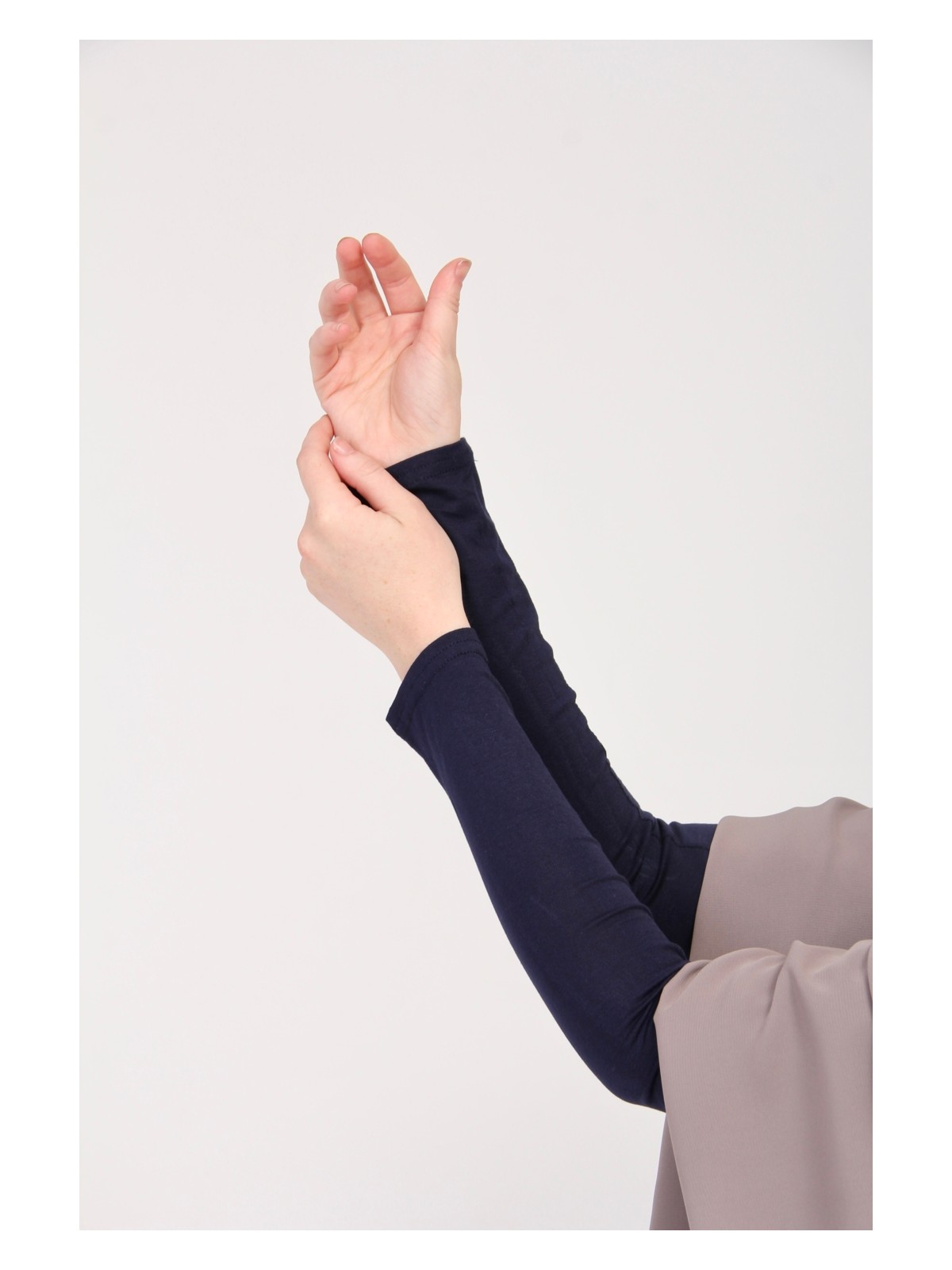 Manolyaşal İslamic Hijab Manolya Şal Likralı Kaymayan Kurtarıcı 1 Çift Tesettür Kolluk