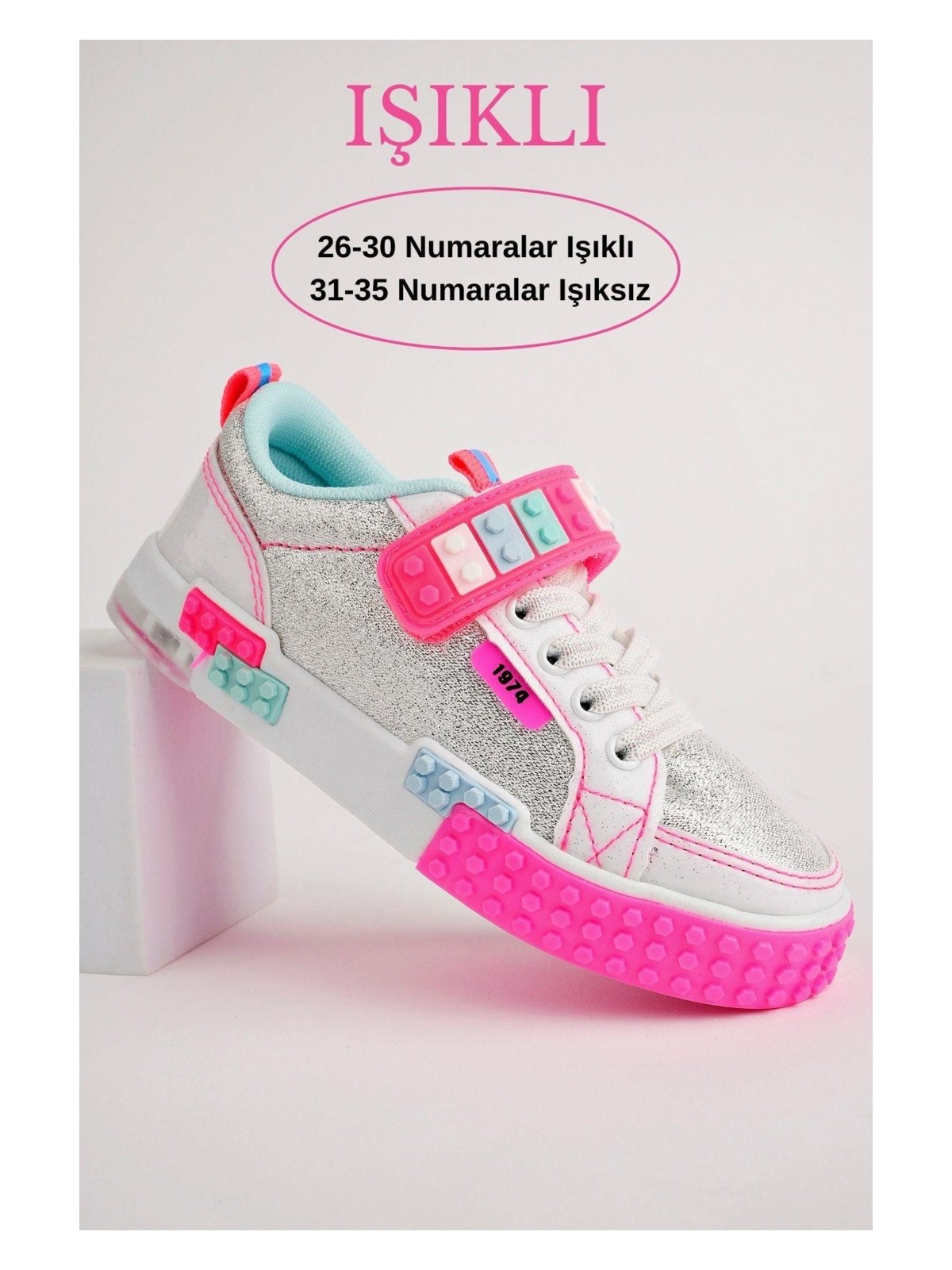 Muggo Sonic Legolu Bağcıklı Ve Cırtlı Çocuk Sneaker Spor Ayakkabı - Görsel 3