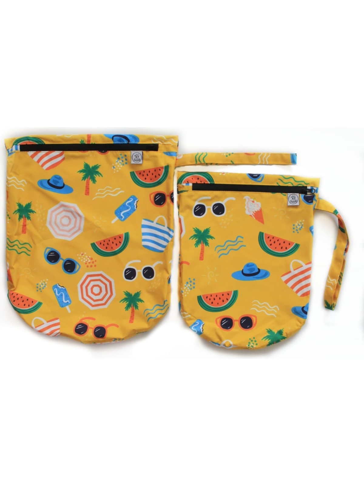 Dappia Fermuarlı Islak Kirli Havuz Çantası Ikili Set Büyük ve Küçük Boy - Görsel 5