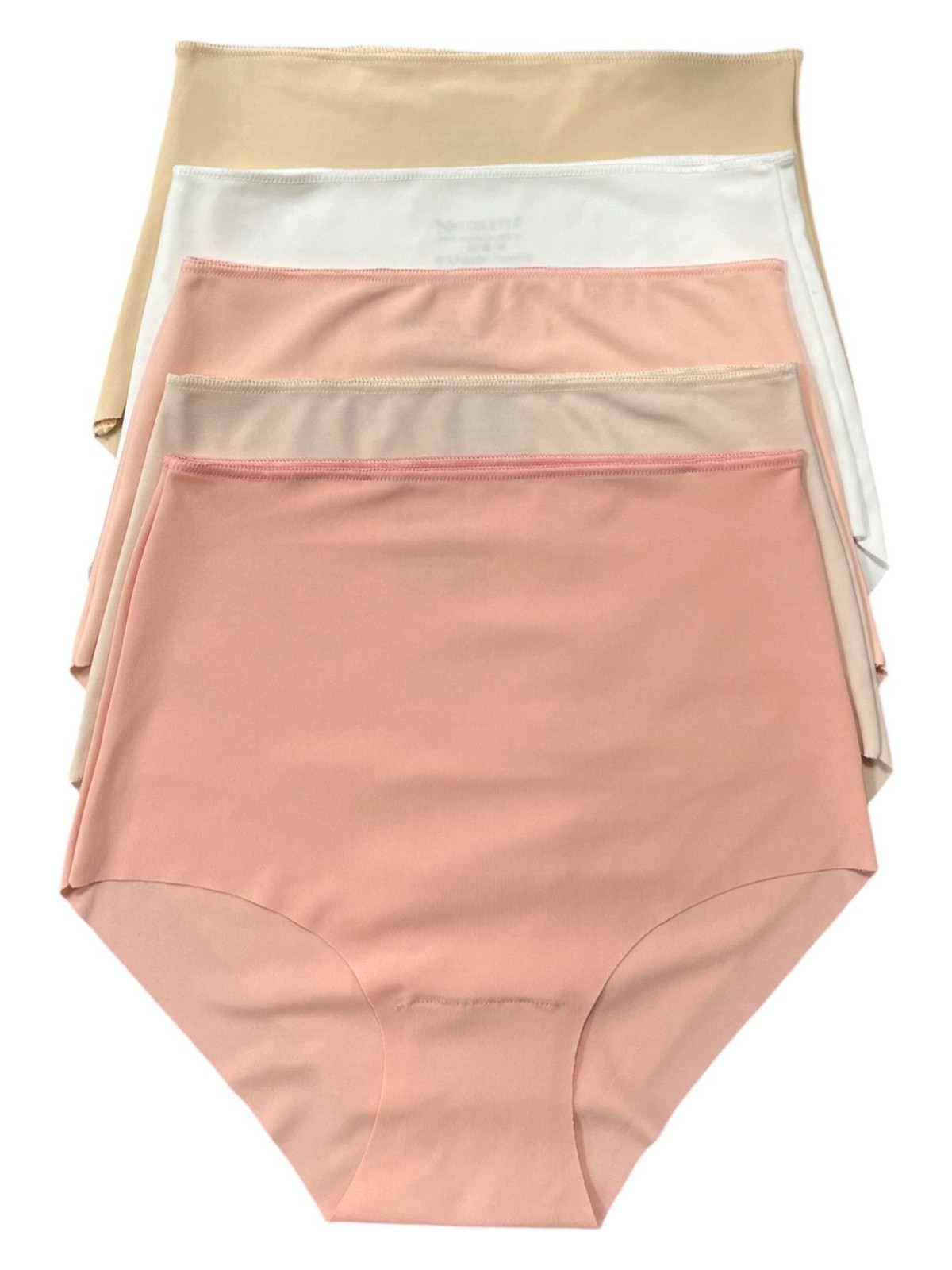 Nicoletta Kadın Külot Ekstra Yüksek Bel Lazer Kesim Esnek Iz Yapmayan 5 Li Paket Polyester Siyah - Görsel 7